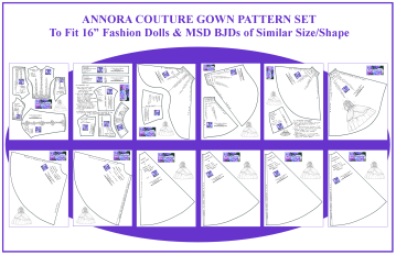 Annora Couture Gown Pattern Set
